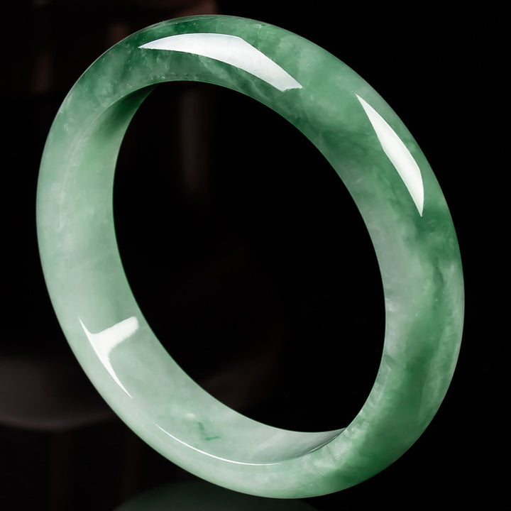 Braccialetto di benedizione della fortuna in giada naturale Buddha Stones