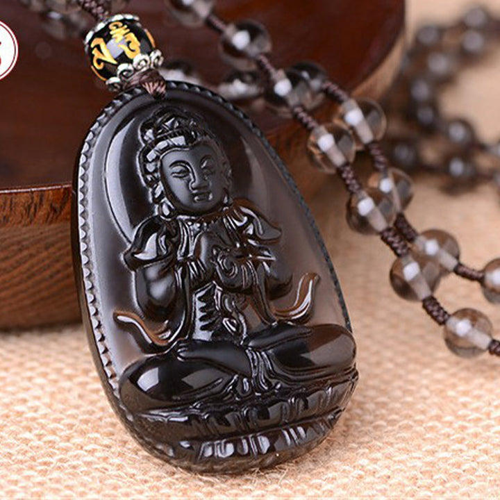 Collana di protezione in ossidiana dello zodiaco cinese