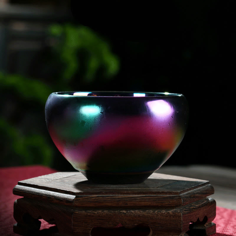 Buddha Stones Loto Drago Fenice Koi Pesce Pavone Cinese Jianzhan Intarsiato Forno Cambiamento Tazza da Tè in Ceramica Tazza da Tè Kung Fu
