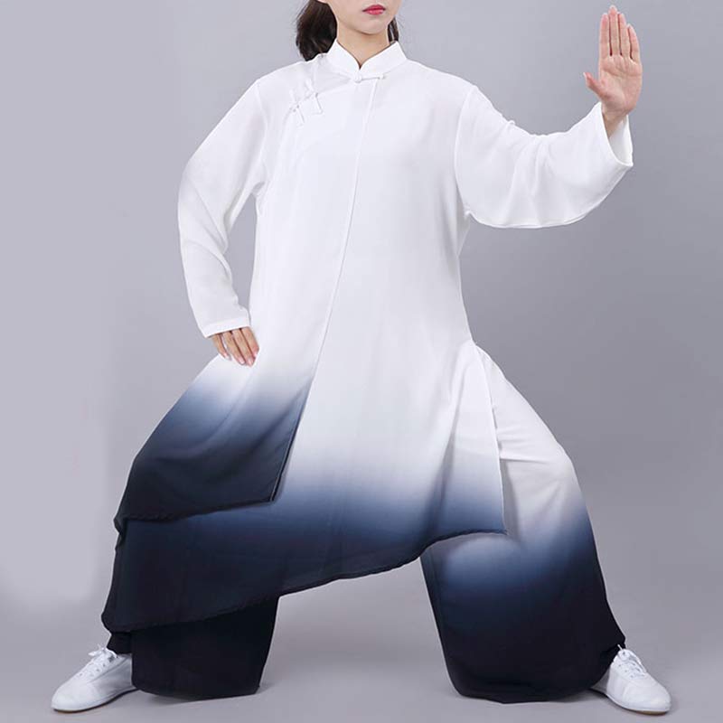 Buddha Stones Pittura sfumata Meditazione Preghiera Spirituale Zen Tai Chi Qigong Pratica Set di abbigliamento unisex - US12, UK/AU16, EU44 (3XL) - image 0