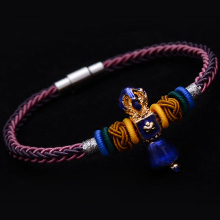 Braccialetto tibetano fatto a mano Dorje Vajra Strength con otto fili