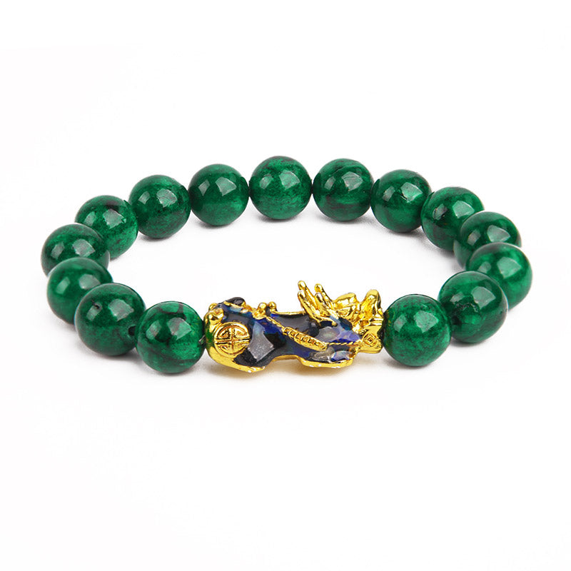 Braccialetto di protezione in giada PiXiu FengShui Buddha Stones