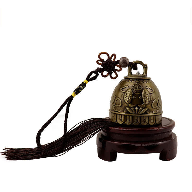 Buddha Stones Feng Shui Buddha Koi Pesce Fenice Campana a vento Campana Fortuna Decorazione da appendere alla parete - Pesce Koi - image 6
