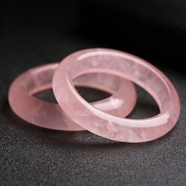 Braccialetto Buddha Stones Natural Rose Quartz Love Caring