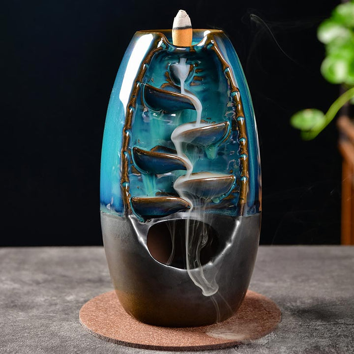 Buddha Stones Decorazione bruciatore di incenso protezione drago tibetano
