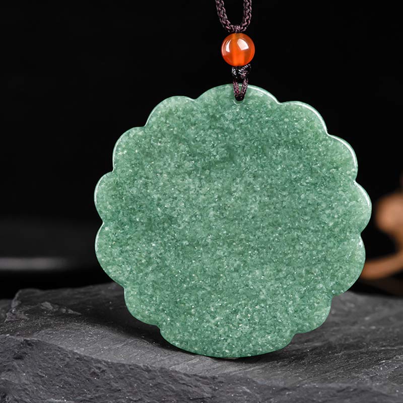Collana con ciondolo di pavone in giada naturale e fortuna e prosperità