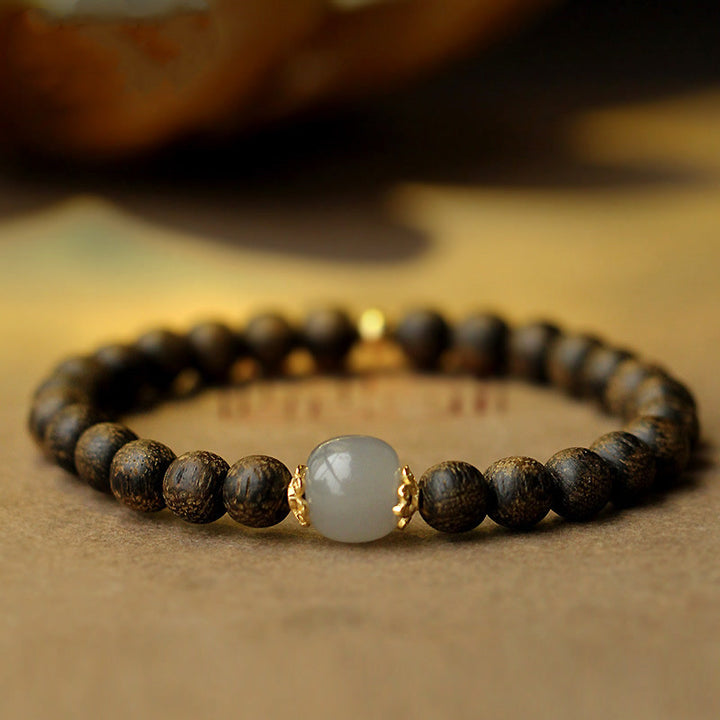 Bracciale Buddha Stones Agarwood Jade Forza Calma