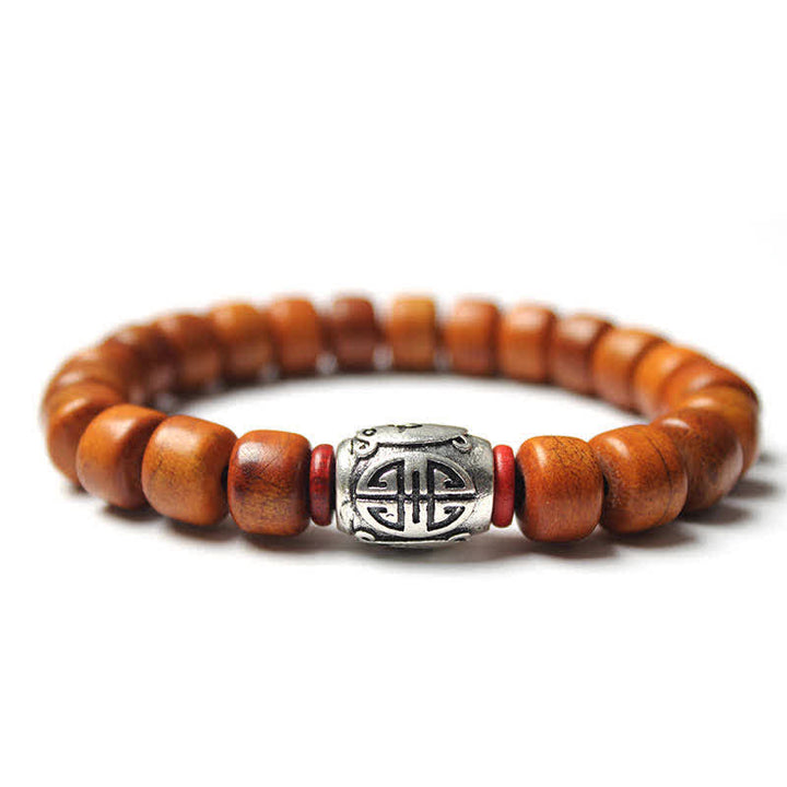 Bracciale Buddha Stones, perline di osso tibetano, Om Mani Padme Hum