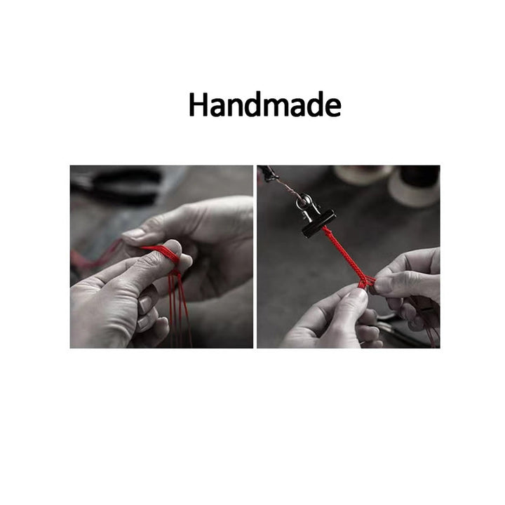 Bracciale intrecciato fatto a mano con carattere Fu in argento sterling 925 Buddha Stones - image 18