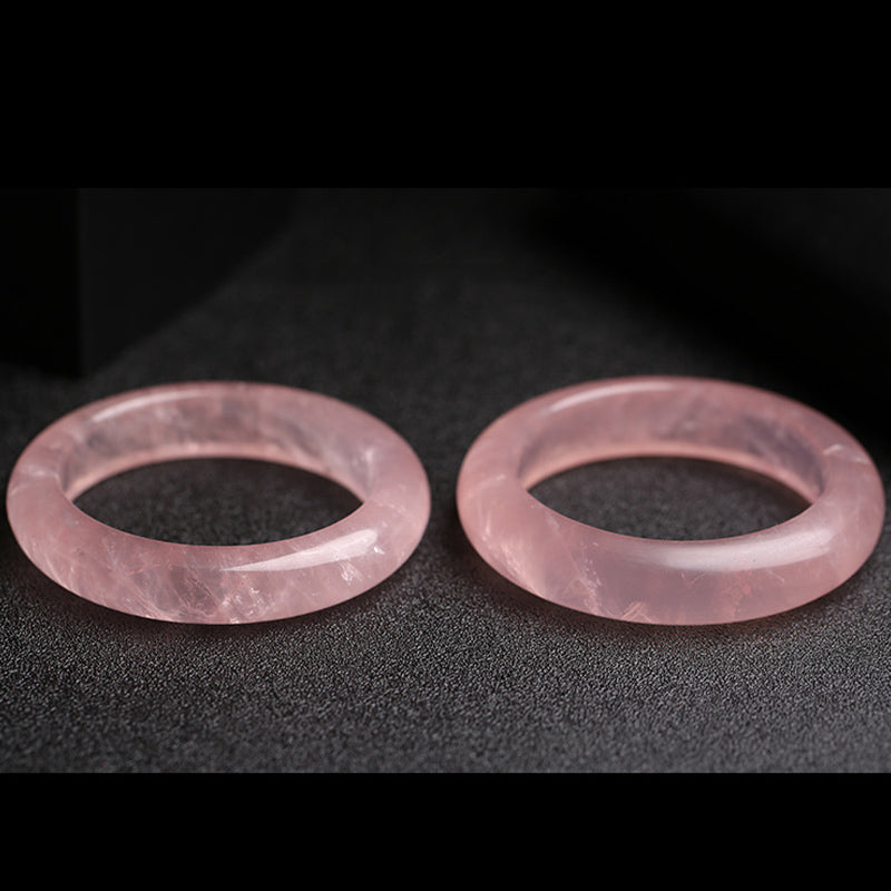 Braccialetto Buddha Stones Natural Rose Quartz Love Caring