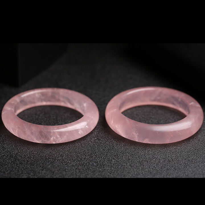 Braccialetto Buddha Stones Natural Rose Quartz Love Caring