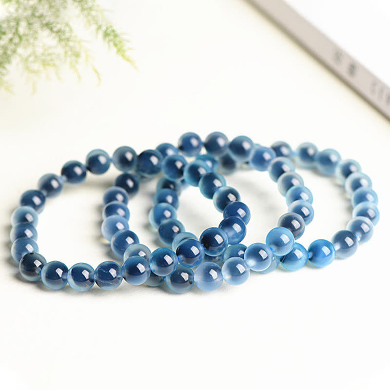 Braccialetto di perline di forza armonia agata caramella colorata naturale Buddha Stones