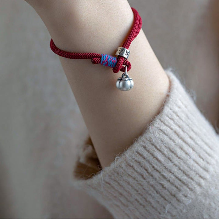 Bracciale intrecciato con Buddha Stones, fatto a mano in argento sterling 925, tibetano, Om Mani Padme Hum, protezione dalla fortuna