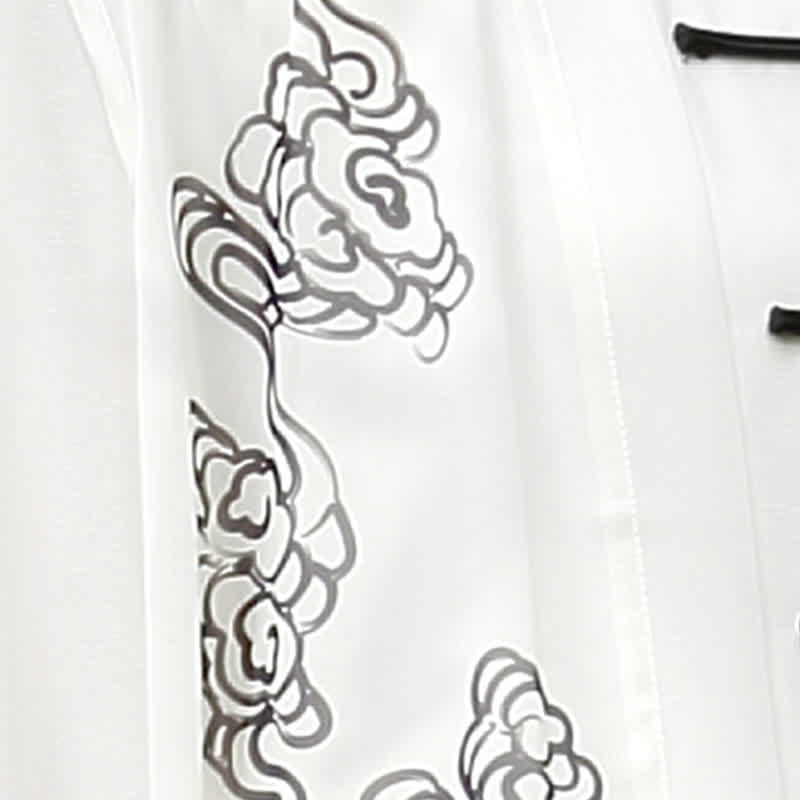 Buddha Stones Nuvole di buon auspicio Gradiente Meditazione Preghiera Spirituale Zen Tai Chi Qigong Pratica Set di abbigliamento da donna - image 13