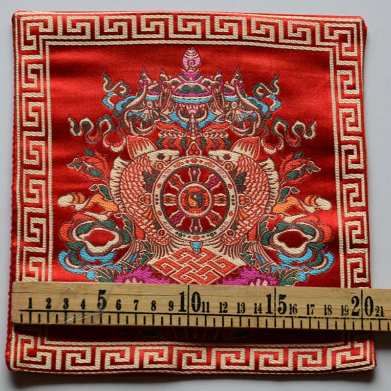Buddha Stones Preghiera Altare Tappetino Guarigione Meditazione Vajra Simboli di Buon Auspicio