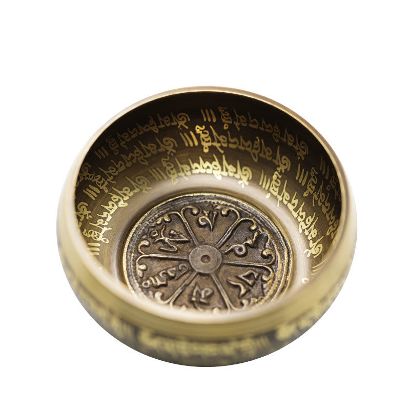 Buddha Stones Ciotola sonora tibetana per meditazione, realizzata a mano per la guarigione e la consapevolezza. Set di ciotole tibetane. - image 1