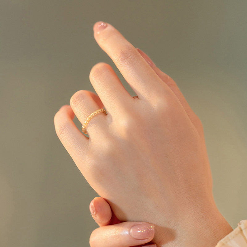 Anello Buddha Stones Natural Citrine Happiness Prosperity