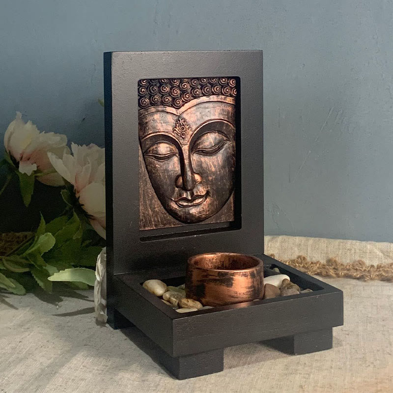 Buddha Stones Buddha Compassione Serenità Casa Preghiera Altare Zen Decorazione - image 4