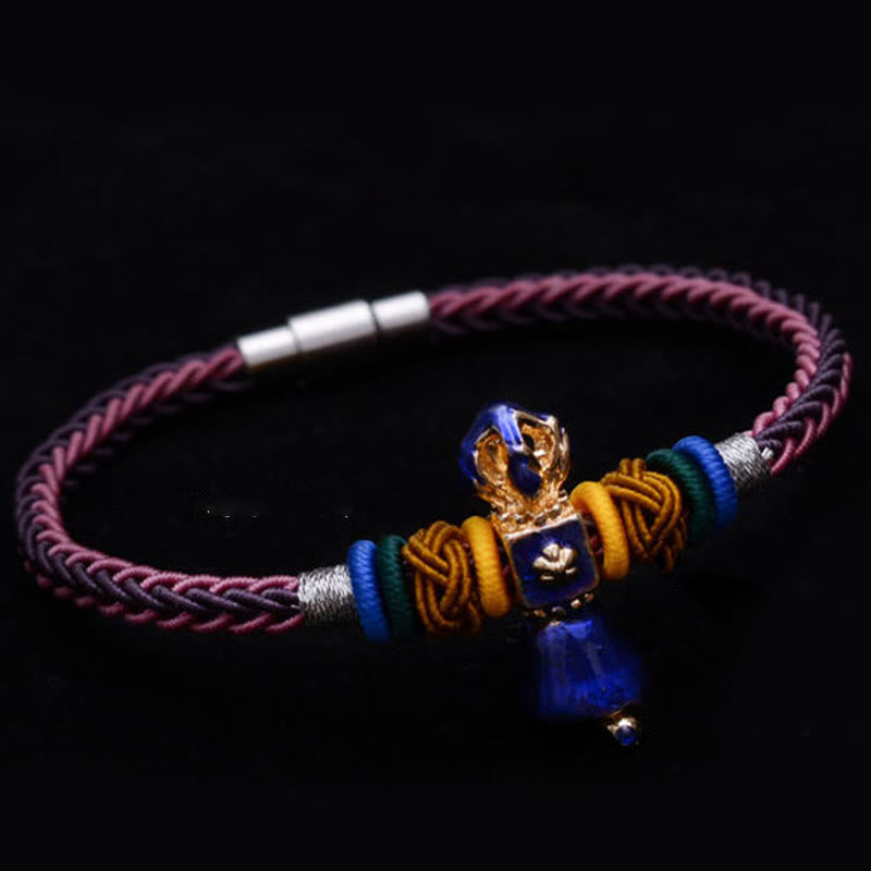 Braccialetto tibetano fatto a mano Dorje Vajra Strength con otto fili