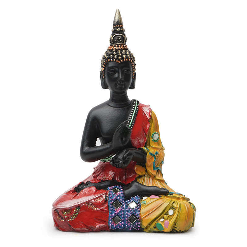 Decorazione statua in resina della serenità del Buddha tailandese - 12*7,5*18 cm - image 0