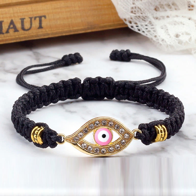 Braccialetto di corda Buddha Stones Evil Eye Keep Away Evil Spirits