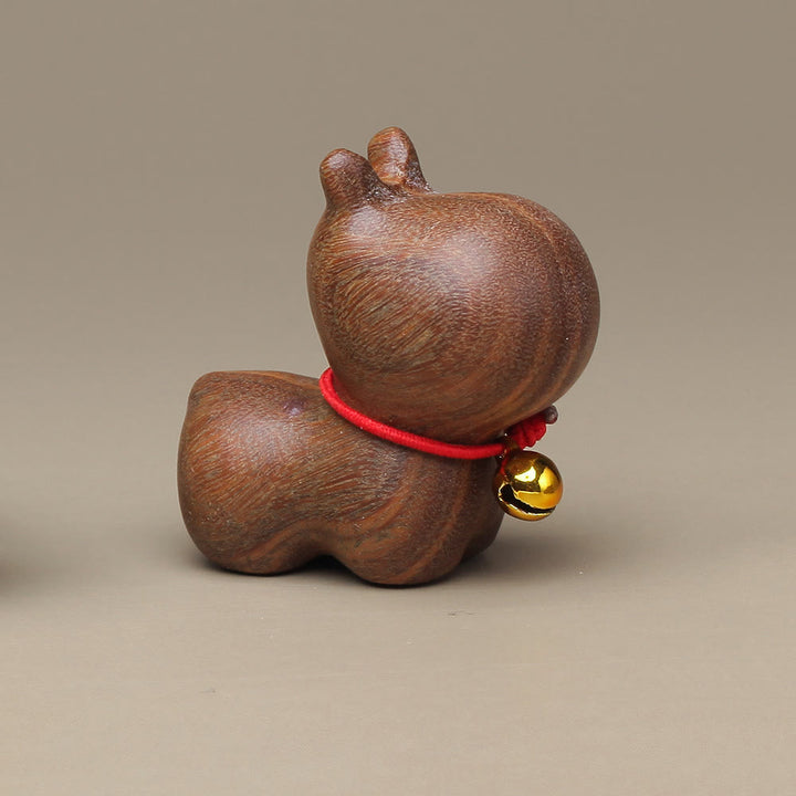 Buddha Stones Sandalo verde Piccola foglia Sandalo rosso Carino gatto Animali Rilassanti Pace Decorazioni
