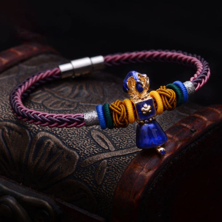 Braccialetto tibetano fatto a mano Dorje Vajra Strength con otto fili