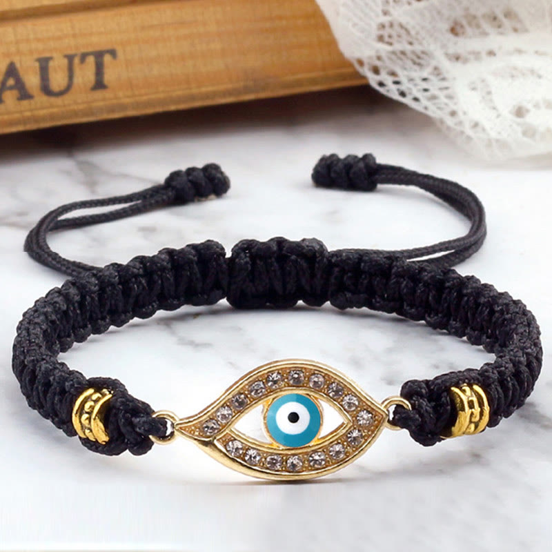Braccialetto di corda Buddha Stones Evil Eye Keep Away Evil Spirits