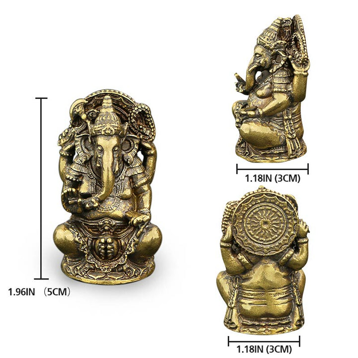 Statua dell'elefante Ganesh Ganpati Wealth Home Decor - image 5