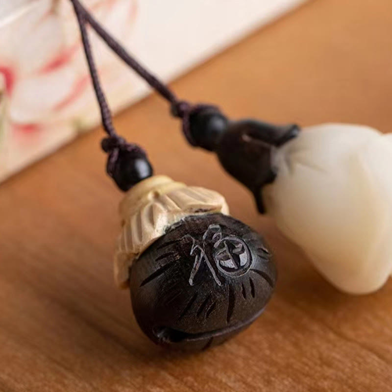 Braccialetto rilassante con semi di Bodhi in legno di sandalo verde naturale Buddha Stones