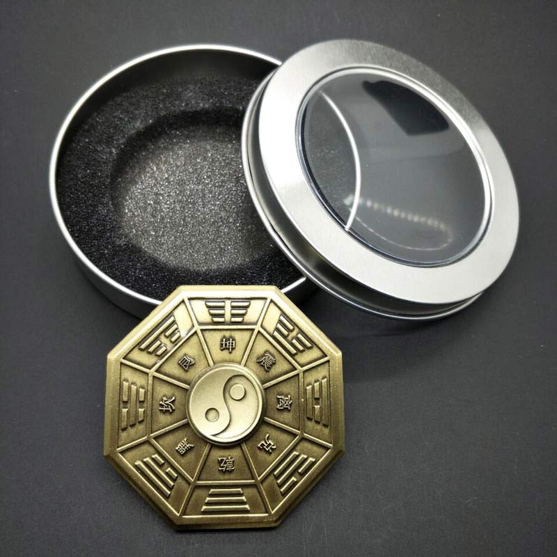 Buddha Stones Fidget Spinner Benedizione Tai Chi Dito Mano Spinner Decorazione - Verga d'oro chiaraGiallo - image 7