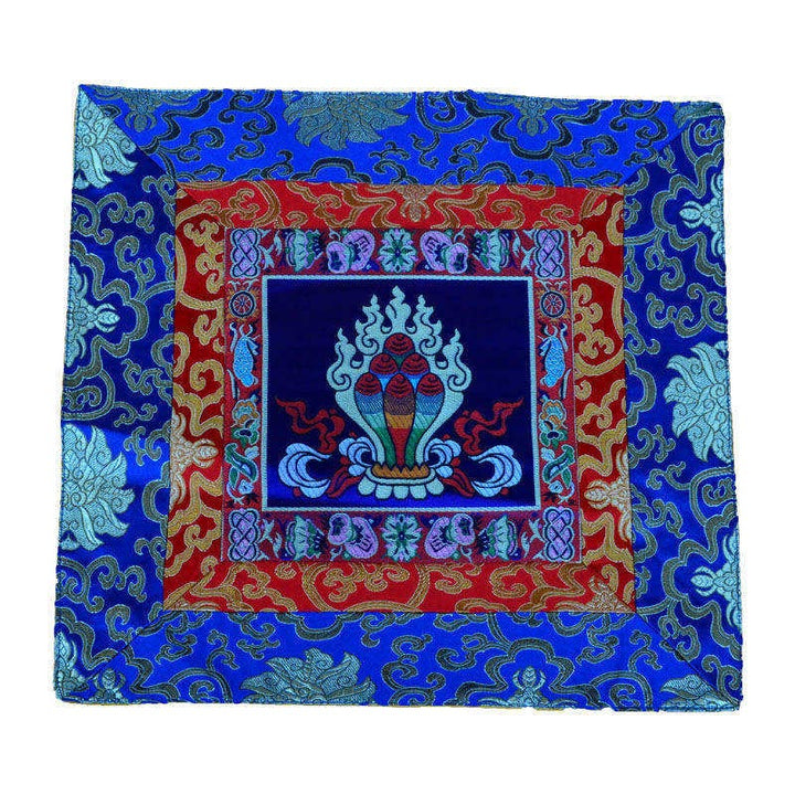 Tappetino per preghiera, meditazione, forza, nodo infinito, Vajra Man-Bcu, Kalachakra, simboli di buon auspicio