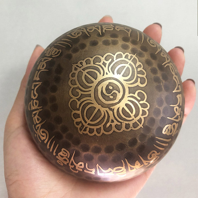 Ciotola tibetana realizzata a mano per yoga e meditazione - Set di ciotole sonore - image 8