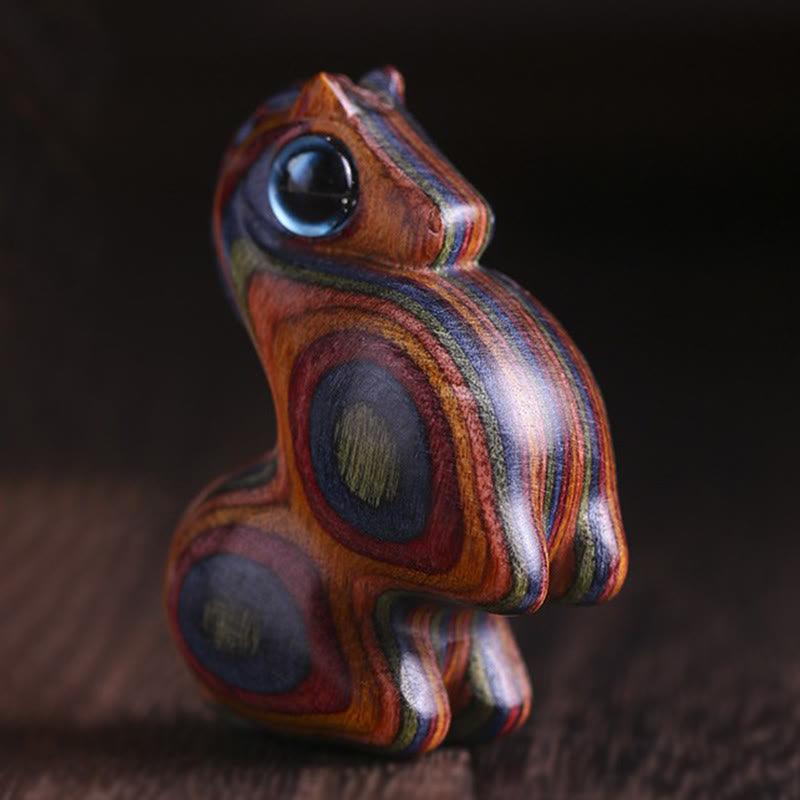 Buddha Stones Piccola foglia Sandalo rosso Sandalo verde Mini cavallo fortunato Protezione Decorazione