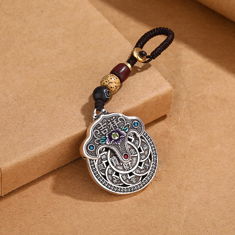 Portachiavi con Buddha Stones, ricchezza di buon auspicio