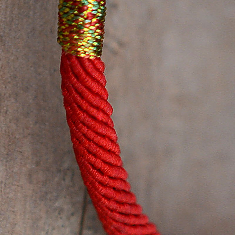 Braccialetto Buddha Stones PiXiu Luck Red String placcato oro 24K - image 7