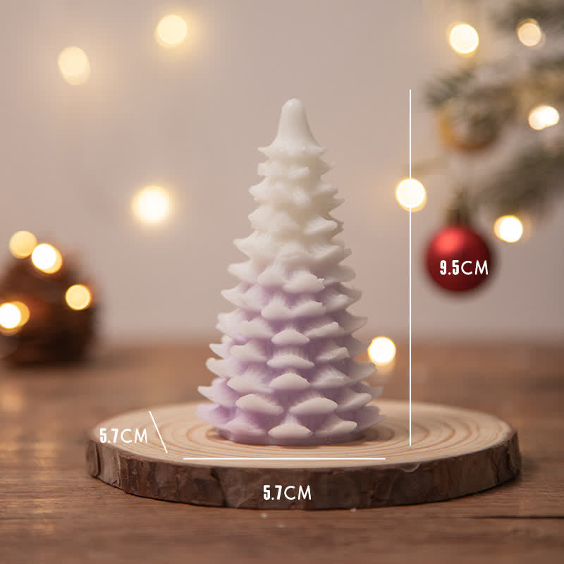Candela profumata in cera di soia per albero di Natale, regalo per familiari e amici