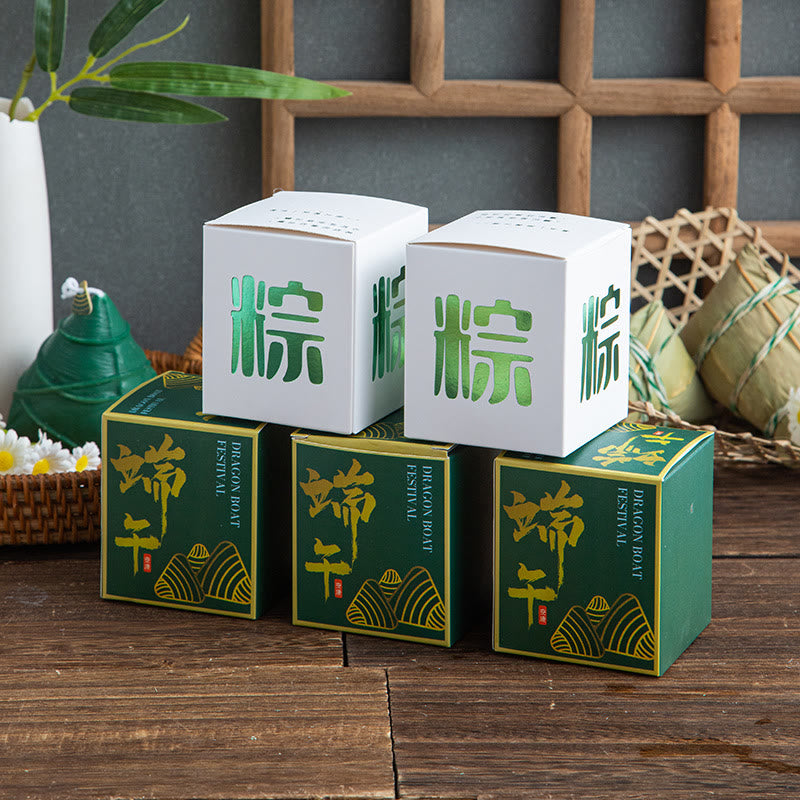 Buddha Stones Dragon Boat Festival Zongzi Modello Candela Profumata Regalo Per Famiglia Amici