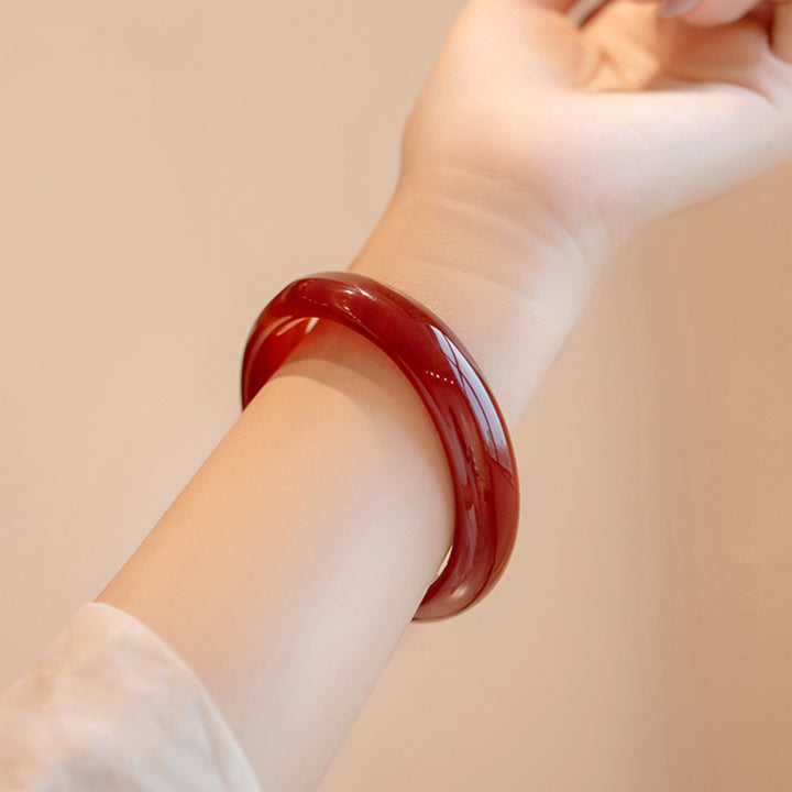 Braccialetto Buddha Stones Natural Red Agate Confidence