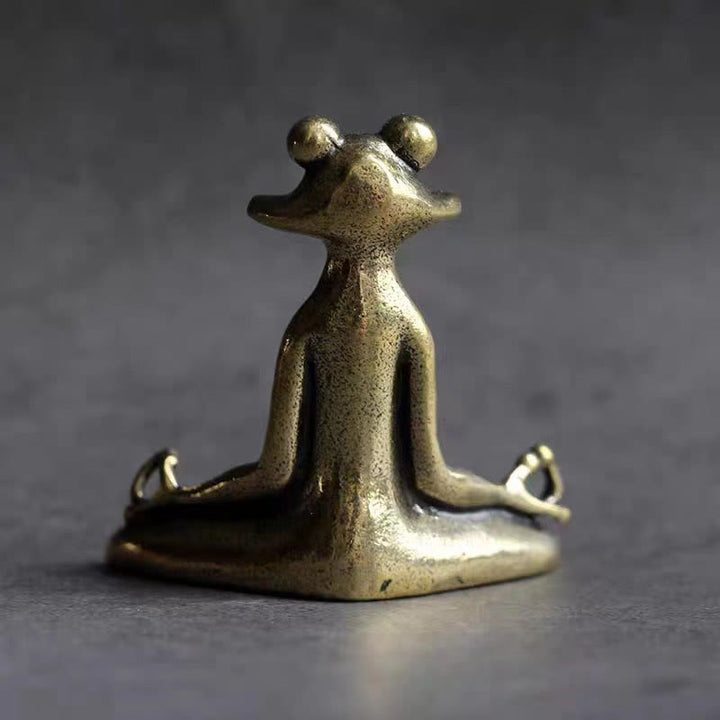 Buddha Stones Mini Piccola Rana Tartaruga Koi Pesce Lumaca Granchio Rame Ricchezza Decorazione per la casa
