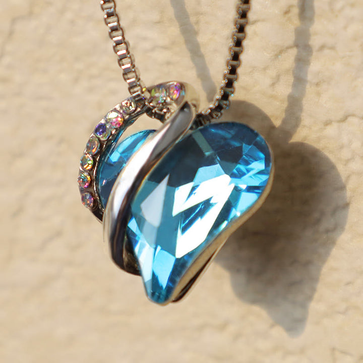 Collana con ciondolo con energia curativa, pietra portafortuna del cuore Buddha Stones d'amore