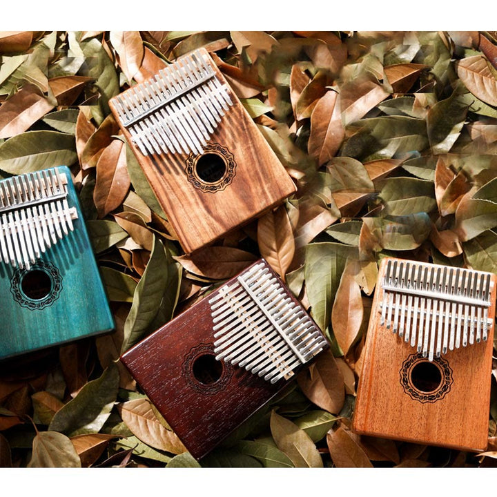 Buddha Stones Kalimba 17 tasti Thumb Piano in mogano Acacia Noce Pianoforte portatile per dita