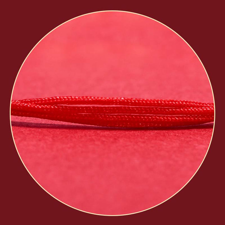 Braccialetto intrecciato con protezione e fortuna in argento sterling 925 con design in bambù Buddha Stones - image 7