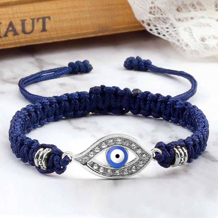 Braccialetto di corda Buddha Stones Evil Eye Keep Away Evil Spirits
