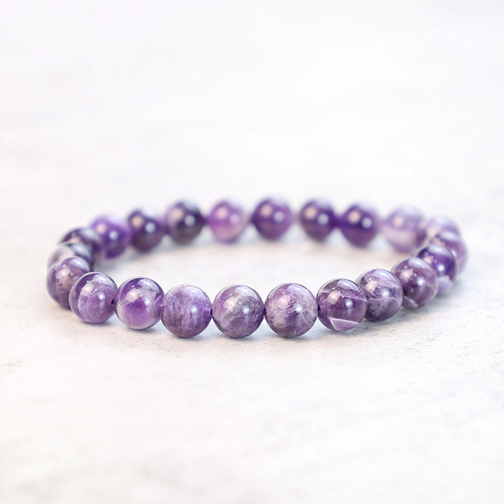 Buddha Stones Bracciale di purificazione in ametista