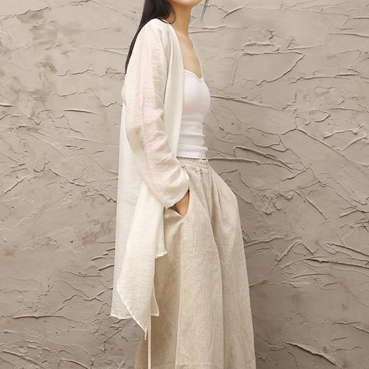 Buddha Stones Semplice Bianco Beige Modello Meditazione Spirituale Zen Pratica Yoga Abbigliamento Donna Abbigliamento