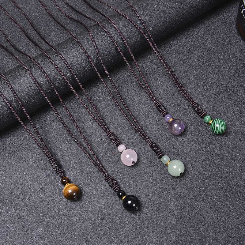 Collana di armonia in giada tibetana con Buddha Stones