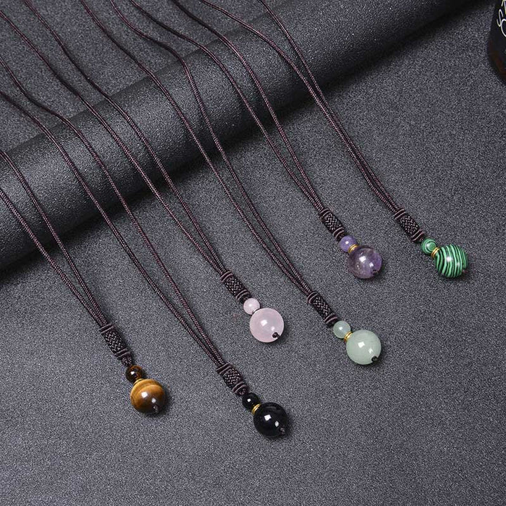 Collana di armonia in giada tibetana con Buddha Stones