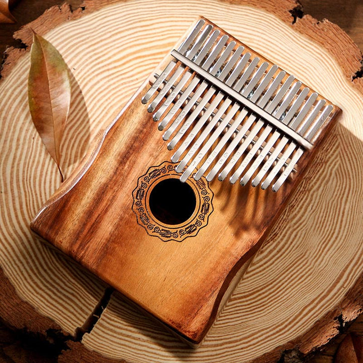 Buddha Stones Kalimba 17 tasti Thumb Piano in mogano Acacia Noce Pianoforte portatile per dita