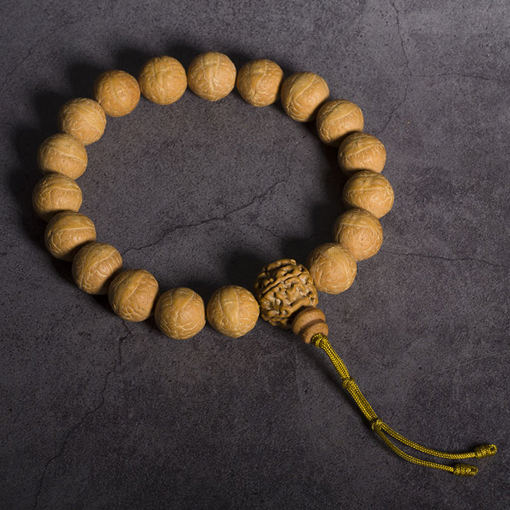 Buddha Stones Bodhi Seme Fortuna Auspicio Mala da polso Nappa Mala tascabile
